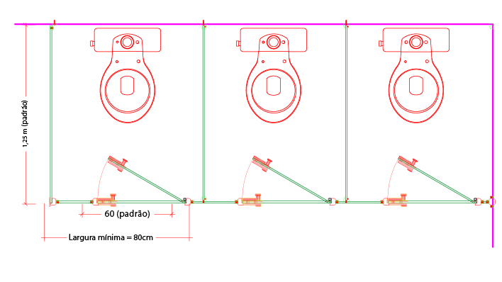 Desenho técnico superior do Novo Neoplac